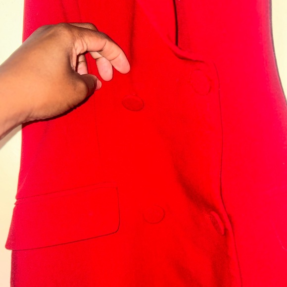 Bardot Red Backless Halter Dress - Picture 7 of 7